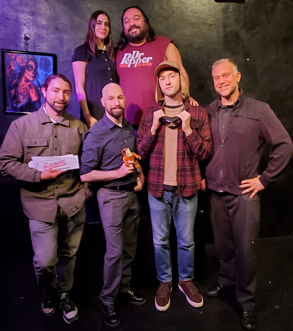 Anxious Attachment cast at Zombie Joe's Underground